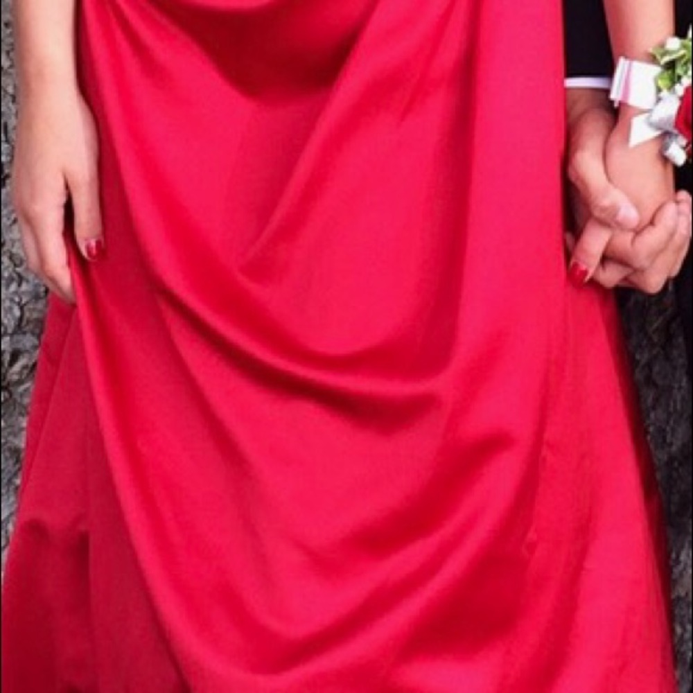 One Shoulder David’s Bridal Gown - Picture 2 of 2